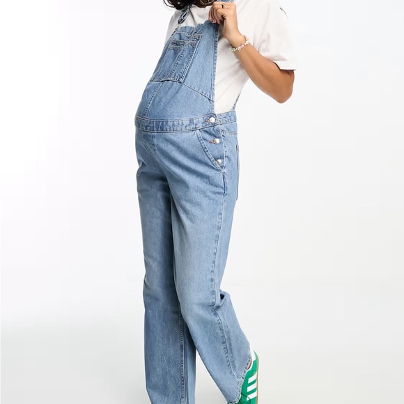 ASOS DESIGN Maternity denim overalls - Picture 2 of 7
